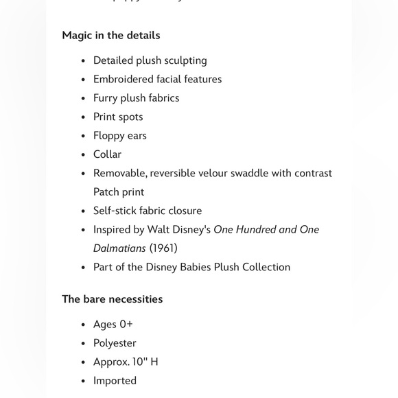 NEW Disney Babies “Patch” 10” Plush With Blanket Pouch - Picture 9 of 9